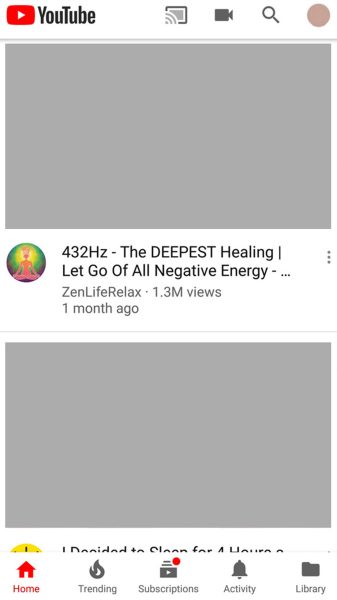 Home when I started the project